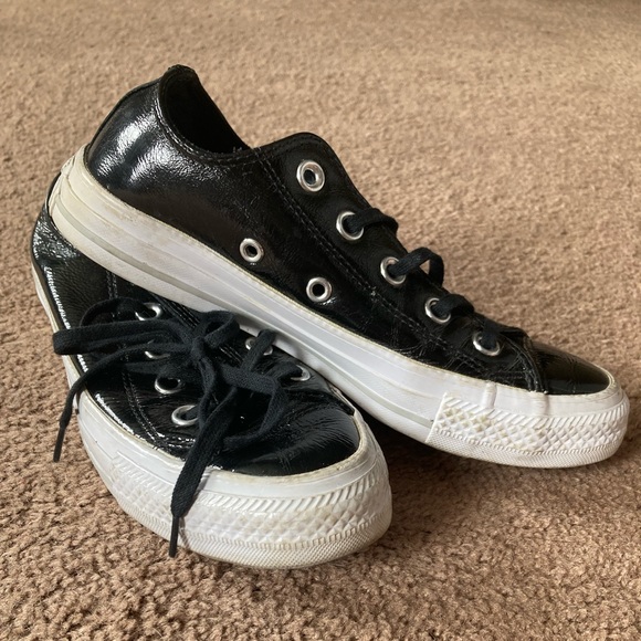 Black Converse Sneakers - Picture 3 of 4
